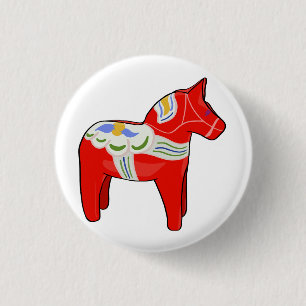 Dalecarlisches Pferd Button