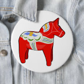 Dalecarlisches Pferd Button (Beispiel)