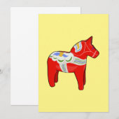 Dalecarlisches Pferd Einladung (Vorne/Hinten)