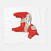 Dalecarlisches Pferd Fleecedecke (Vorderseite (Horizontal))