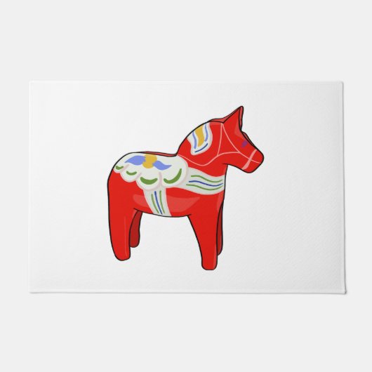 Dalecarlisches Pferd Fußmatte (Vorderseite)