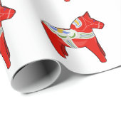 Dalecarlisches Pferd Geschenkpapier (Rolleneckpunkt)