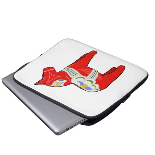 Dalecarlisches Pferd Laptopschutzhülle (Vorne Knopf)