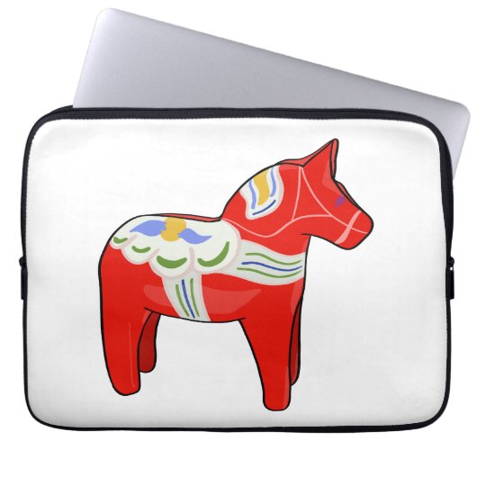 Dalecarlisches Pferd Laptopschutzhülle (Vorderseite)