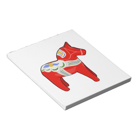 Dalecarlisches Pferd Notizblock (angewinkelt)