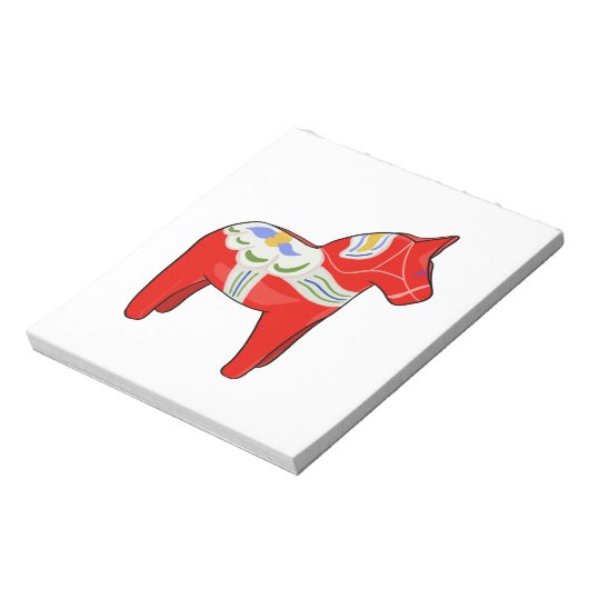 Dalecarlisches Pferd Notizblock (Rotiert)