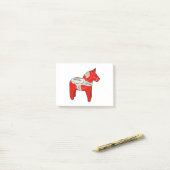 Dalecarlisches Pferd Post-it Klebezettel (Auf Schreibtisch)