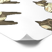 Dalecarlisches Pferd Poster (Ecke)