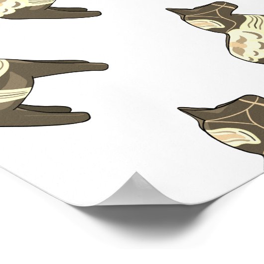 Dalecarlisches Pferd Poster (Ecke)