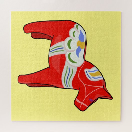 Dalecarlisches Pferd Puzzle (Horizontal)