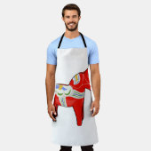 Dalecarlisches Pferd Schürze (Getragen)