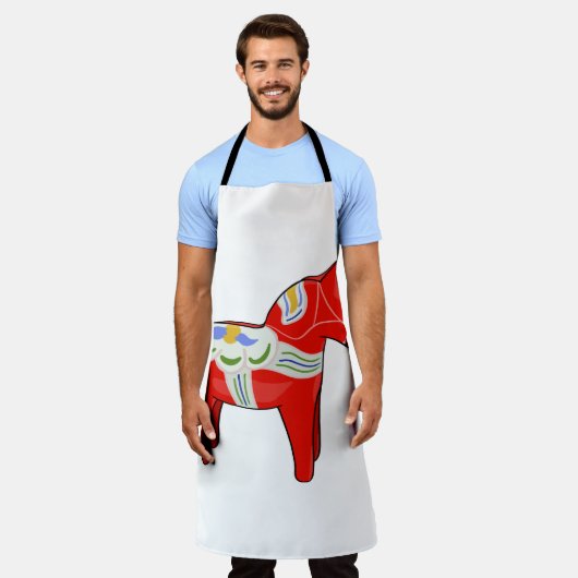 Dalecarlisches Pferd Schürze (Getragen)