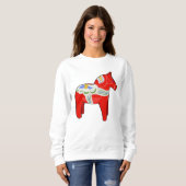 Dalecarlisches Pferd Sweatshirt (Vorne ganz)