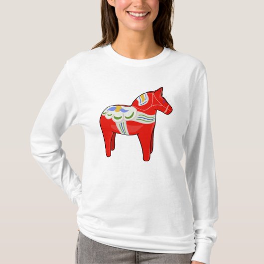 Dalecarlisches Pferd T-Shirt (Vorderseite)