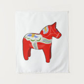 Dalecarlisches Pferd Wandteppich (Vorderseite)