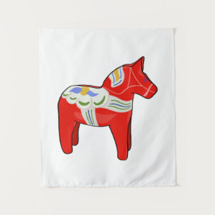 Dalecarlisches Pferd Wandteppich