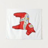 Dalecarlisches Pferd Wandteppich (Vorderseite (Horizontal))