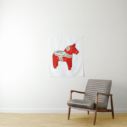 Dalecarlisches Pferd Wandteppich (Beispiel)