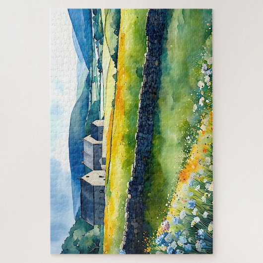 "Dalehaven" weite Landschaft Yorkshire Dales Scene Puzzle (Vertikal)