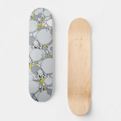 Dalek "Old School" Grau Skateboard (Vorderseite)
