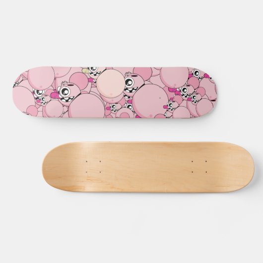 Dalek "Old School" Pink Skateboard (Horizontal)