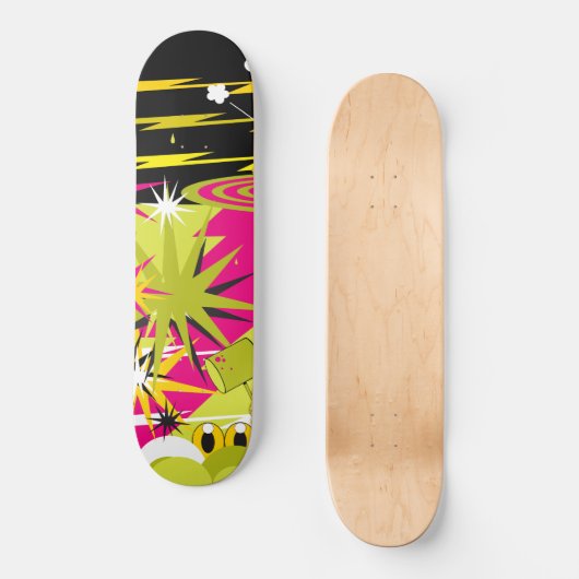 Dalek "Triptychon-Teil 1" Skateboard (Vorderseite)