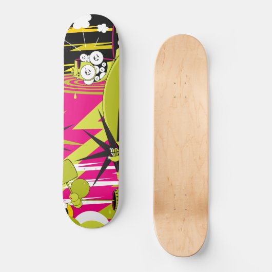 Dalek "Triptychon-Teil 2" Skateboard (Vorderseite)