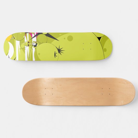 Dalek "Triptychon-Teil 3" Skateboard (Horizontal)