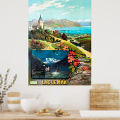 d'ALÉSI, F. Hugo. Lac Leman, 1895. Poster (Küche)