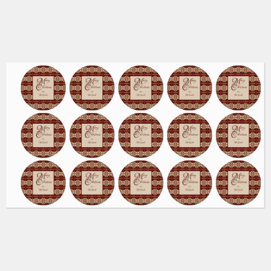 Daley Christmas Etiketten (Blatt)