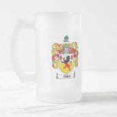 DALEY FAMILIENWAPPEN - DALEY WAPPEN MATTGLAS BIERGLAS (Links)