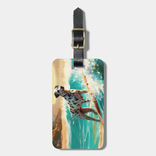 Dalformation Beach Surfgrafieren Gepäckanhänger (Vorderseite vertikal)