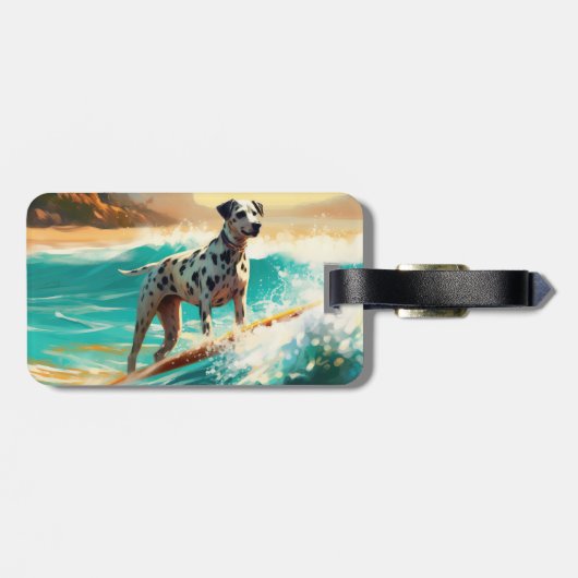 Dalformation Beach Surfgrafieren Gepäckanhänger (Rückseite horizontal)