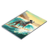 Dalformation Beach Surfgrafieren Notizblock (Linke Seite)