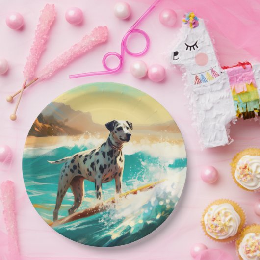 Dalformation Beach Surfgrafieren Pappteller (Party)