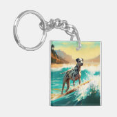 Dalformation Beach Surfgrafieren Schlüsselanhänger (Vorderseite links)