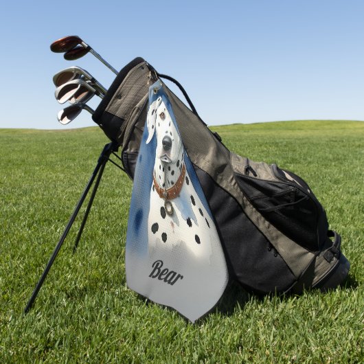 Dalformation Dog Golfhandtuch (Gras)