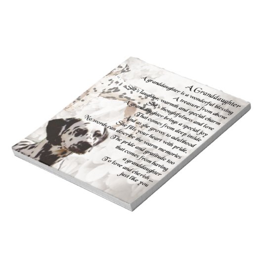 Dalformation - Großtochter Gedicht Notizblock (Rotiert)