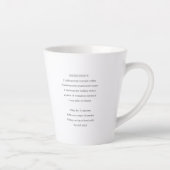 Dalgona Coffee Lover | Monogramm Latte Tasse (Rechts)