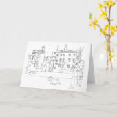 Dalhousie Castle, Schottland Karte (Gelbe Blume)