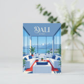 Dali Erhai See Glashaus China Postkarte (Stehend Vorderseite)