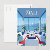 Dali Erhai See Glashaus China Postkarte (Vorne/Hinten)