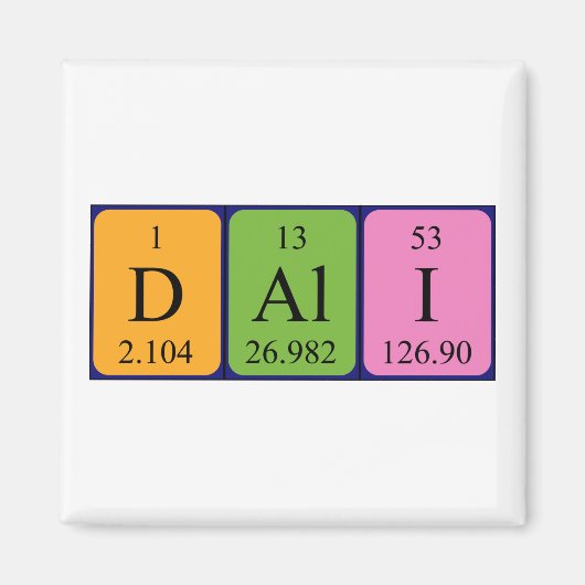 Dali-Periodenmagnet Magnet (Vorne)
