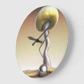 Dali Style Mushroom Wall Clock Große Wanduhr (Winkel)