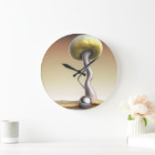 Dali Style Mushroom Wall Clock Große Wanduhr (Zuhause)