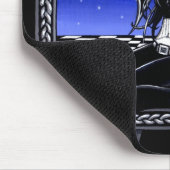 "Dali" surreale Moonlite Fee Mousepad (Ecke)