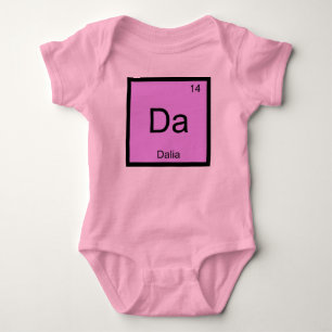 Dalia Name Chemistry Element Periodic Table Baby Strampler