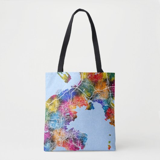 Dalian China City Map Tasche (Vorderseite)