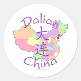 Dalian-China Runder Aufkleber