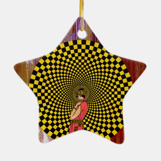 Daliance von Michael Moffa Keramik Ornament (Hinten)